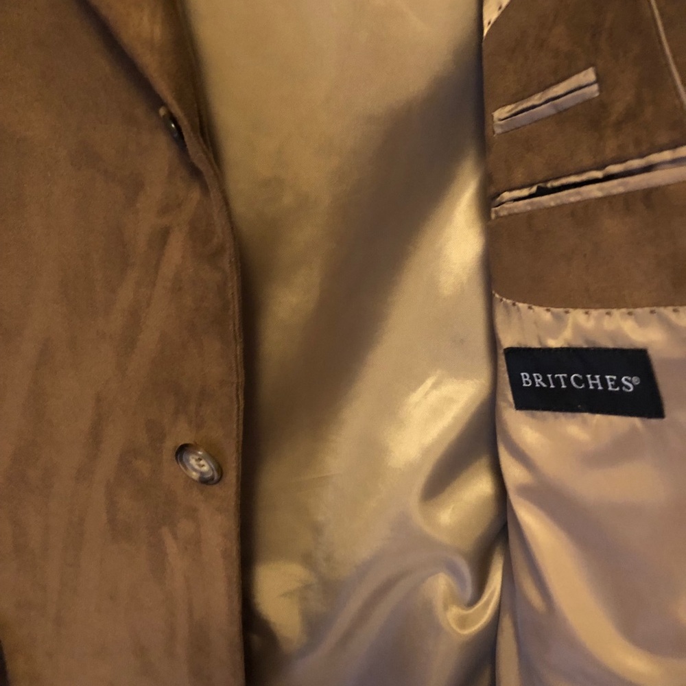 Men’s Britches Microsuede Blazer 42R - Picture 2 of 2